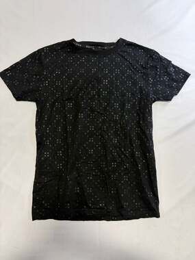 Blvck Paris Monogram Logo Print Cotton T-Shirt